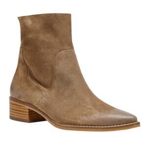 Paul Green Womens Willow Ankle Bootie UK 3 US 5.5 Taupe Brown Suede EUC
